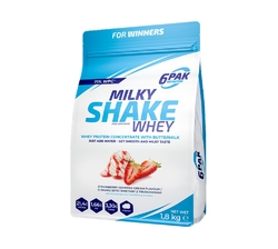 6PAK Nutrition Milky Shake Whey 1800 g jahodová šlehačka