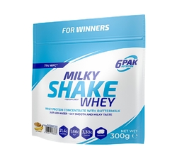 6PAK Nutrition Milky Shake Whey 300 g banán / arašídové máslo