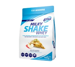 6PAK Nutrition Milky Shake Whey 700 g jablečný koláč