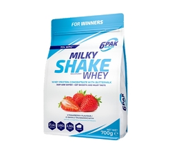 6PAK Nutrition Milky Shake Whey 700 g jahoda
