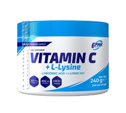 6PAK Nutrition Vitamin C + L-Lysine 240 g