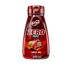 6PAK Nutrition Sauce ZERO smoke BBQ 500 ml