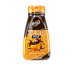 6PAK Nutrition Syrup ZERO čokoláda pomeranč 500 ml