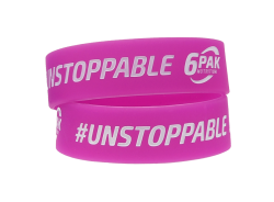 6PAK Wristband 20mm / Unstoppable PINK