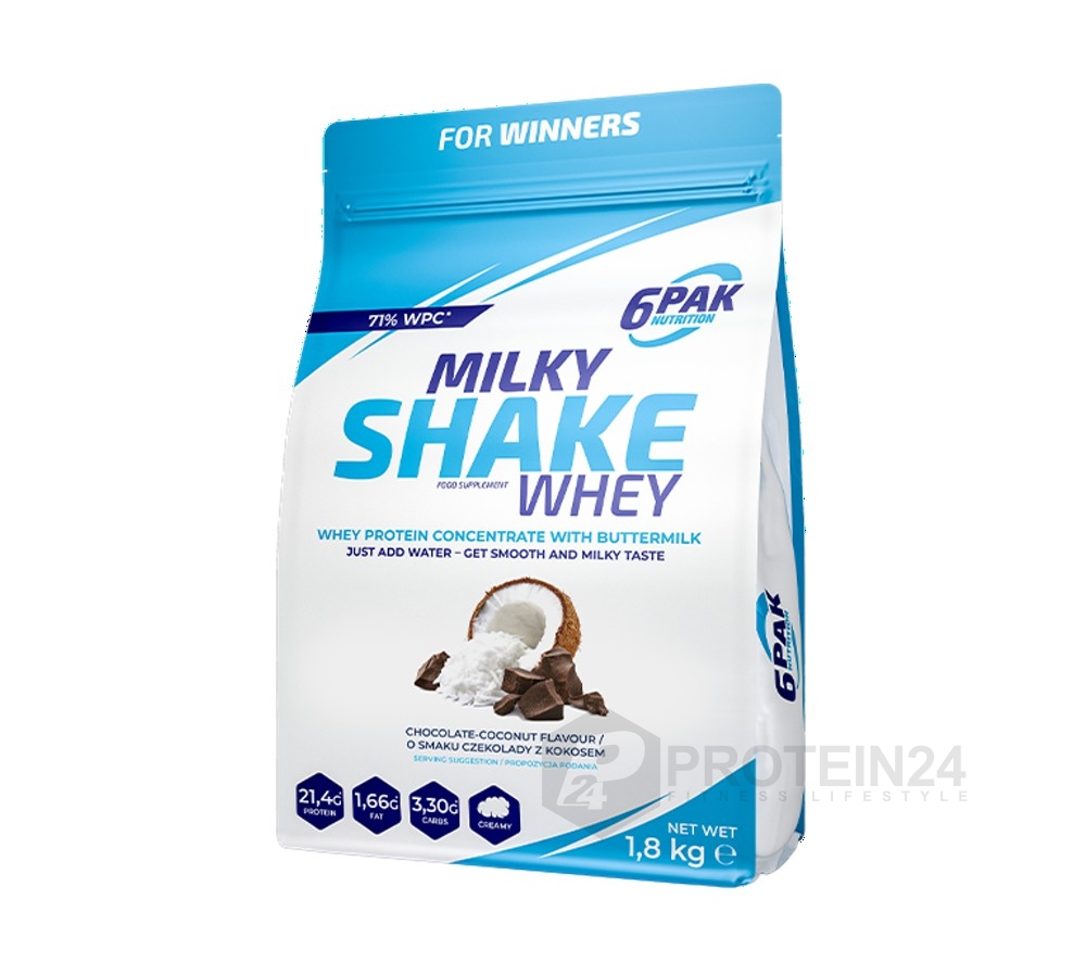 6PAK Nutrition Milky Shake Whey 1800 g chocolate / coconut