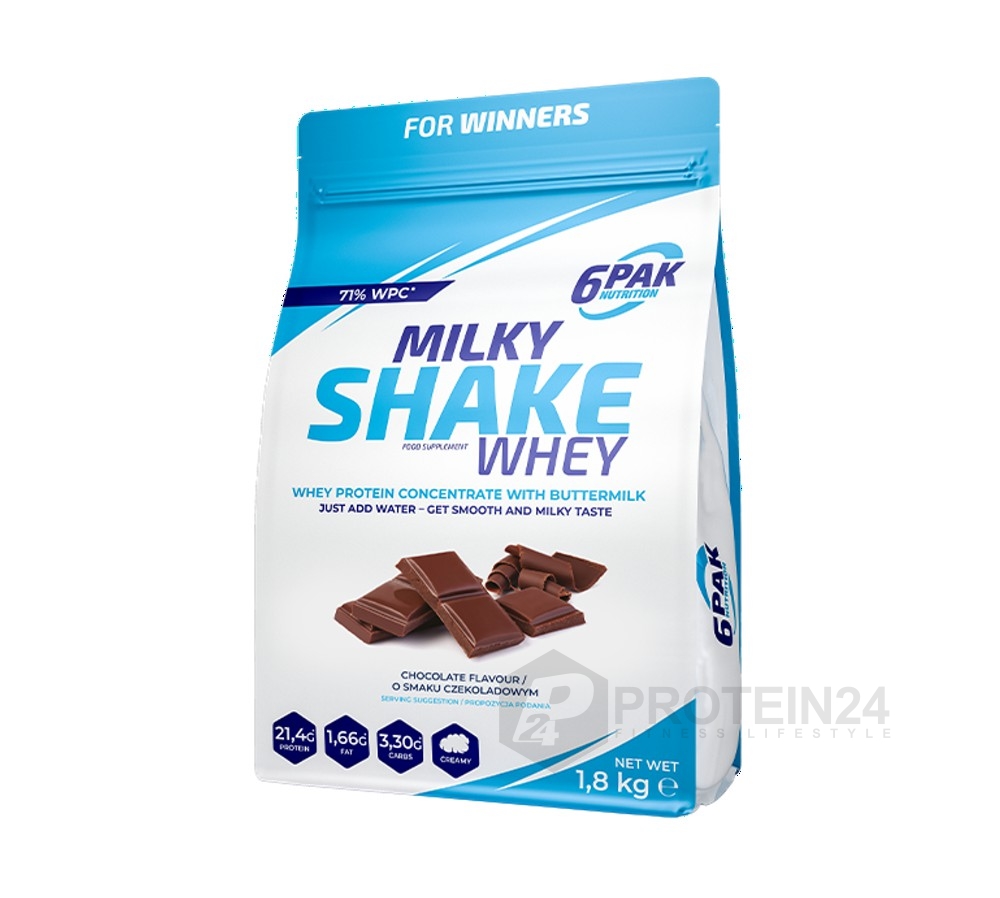 6PAK Nutrition Milky Shake Whey 1800 g čokoláda