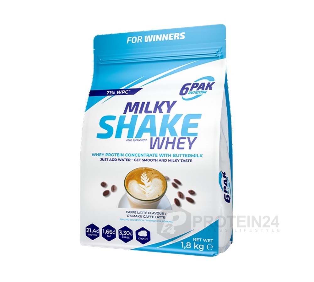 6PAK Nutrition Milky Shake Whey 1800 g caffe latte