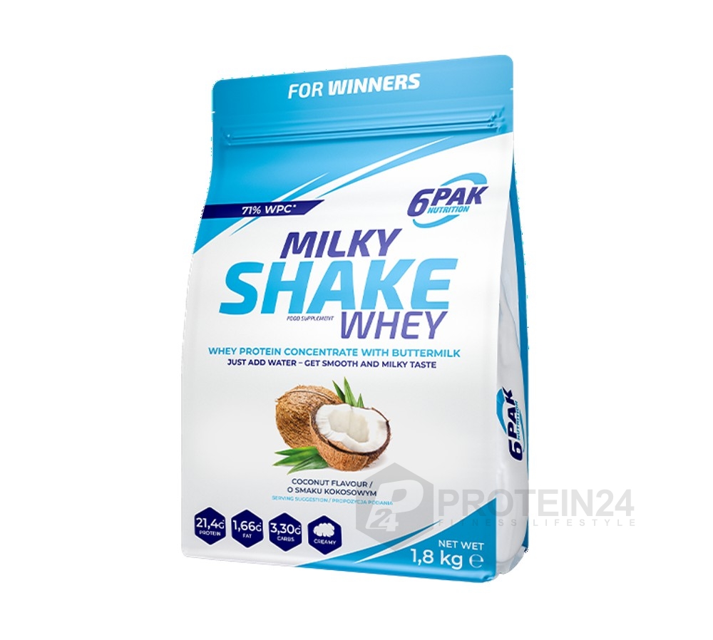 6PAK Nutrition Milky Shake Whey 1800 g coconut
