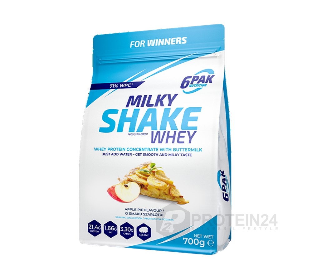 6PAK Nutrition Milky Shake Whey 700 g jablečný koláč
