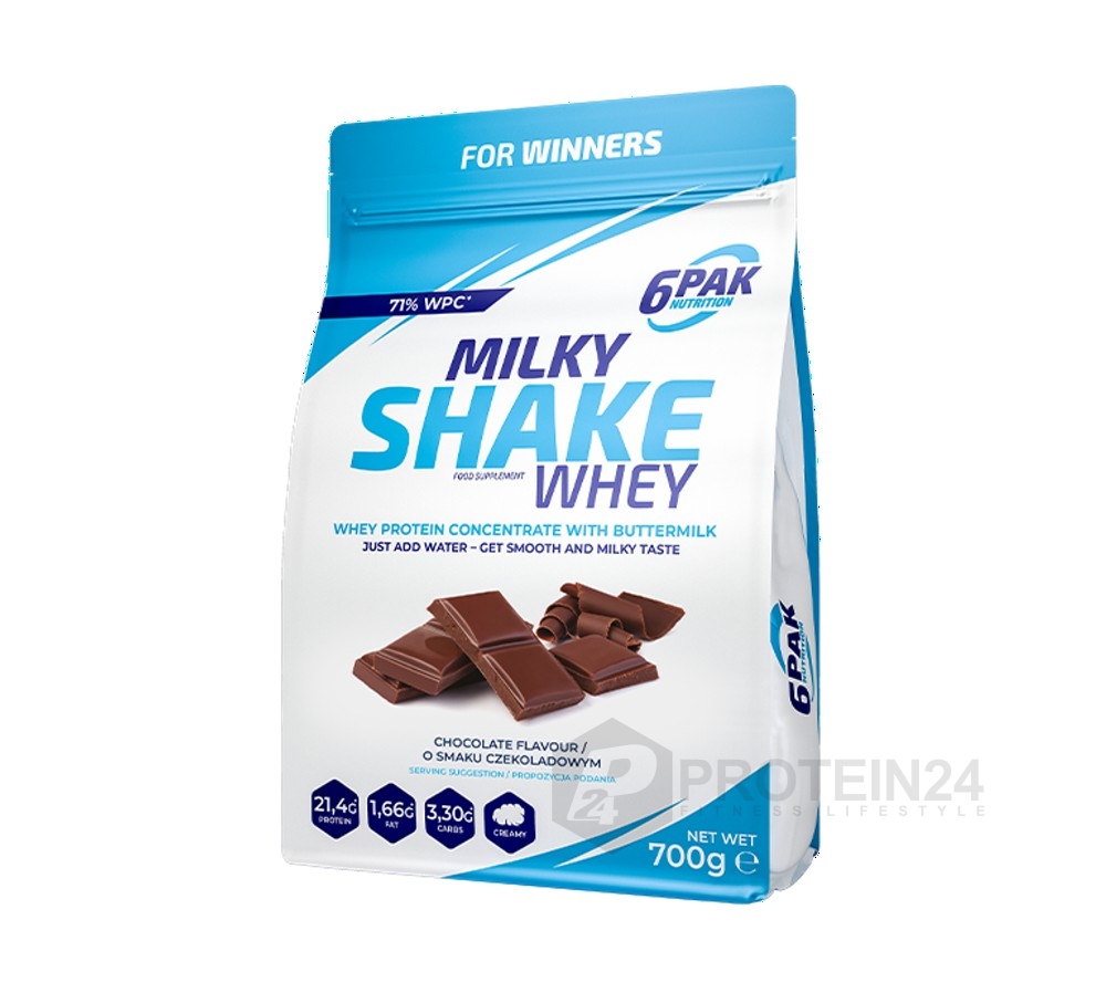 6PAK Nutrition Milky Shake Whey 700 g čokoláda