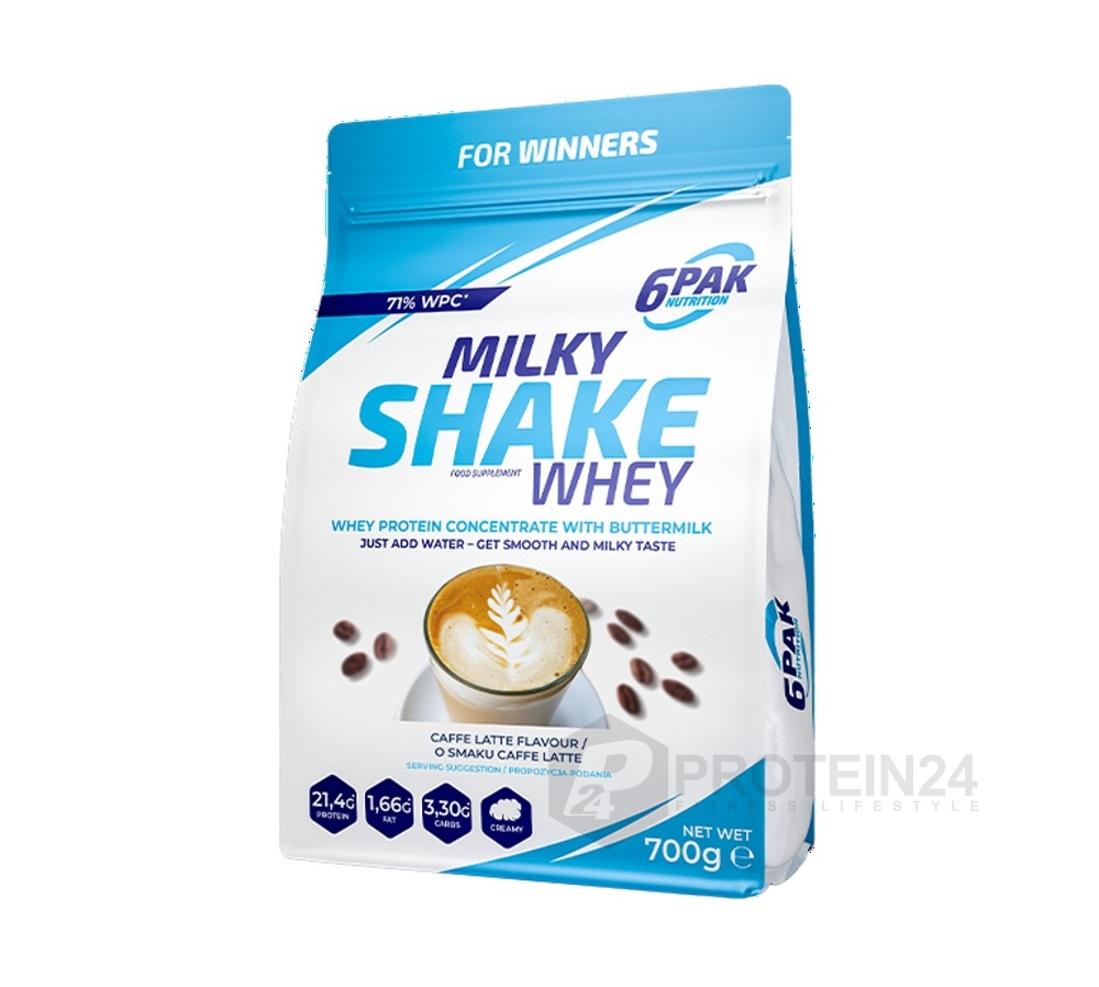 6PAK Nutrition Milky Shake Whey 700 g caffe latte
