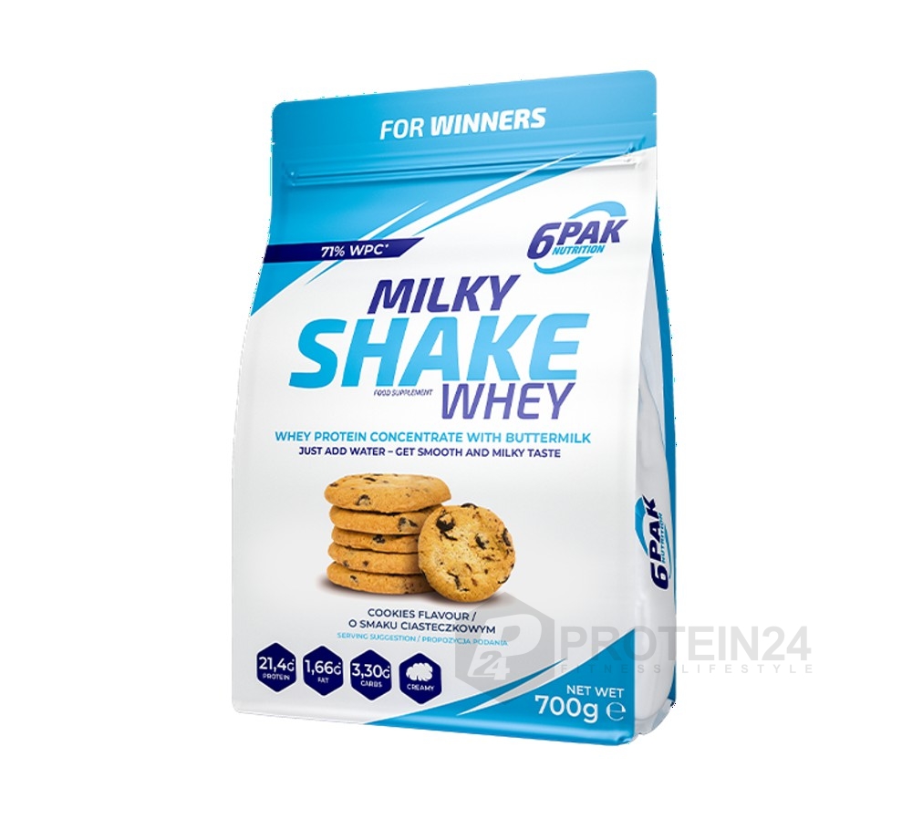 6PAK Nutrition Milky Shake Whey 700 g cookies