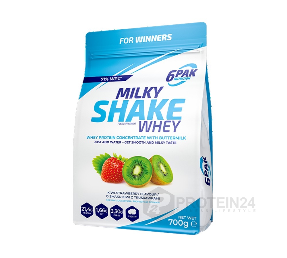 6PAK Nutrition Milky Shake Whey 700 g strawberry / kiwi