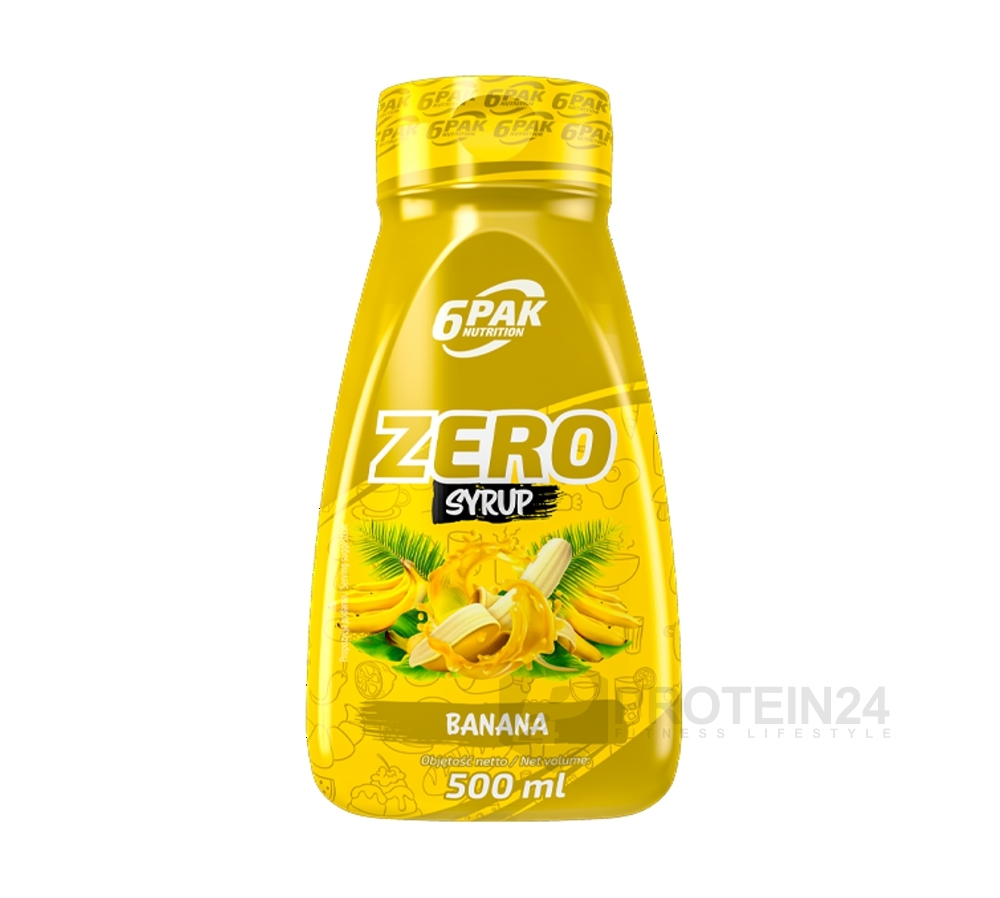 6PAK Nutrition Syrup ZERO banán 500 ml