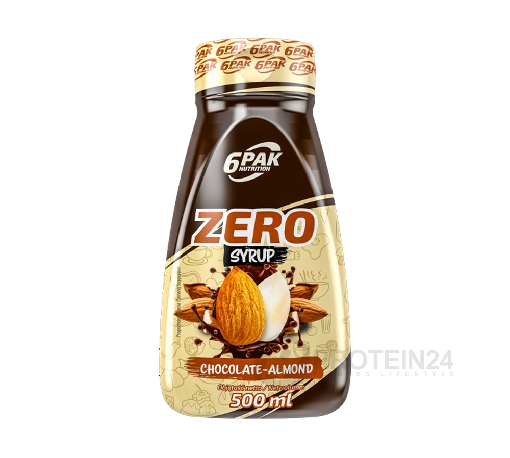 6PAK Nutrition Syrup ZERO čokoláda mandle 500 ml