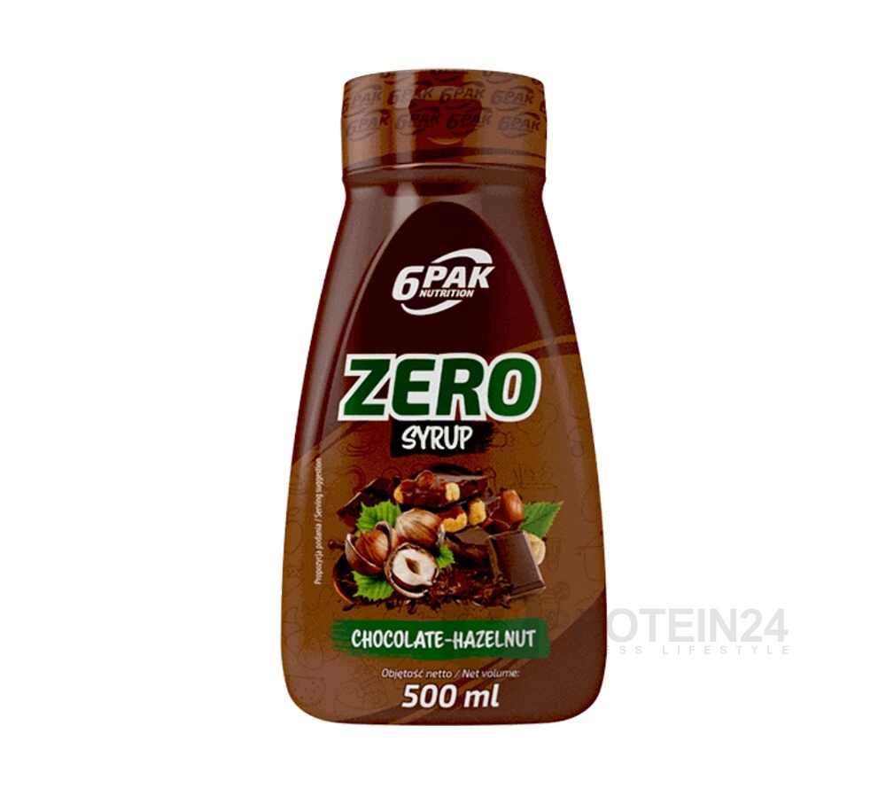 6PAK Nutrition Syrup ZERO čokoláda lískový oříšek 500 ml