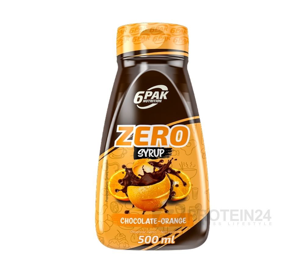 6PAK Nutrition Syrup ZERO čokoláda pomeranč 500 ml