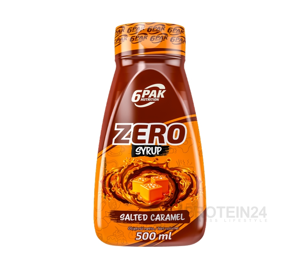 6PAK Nutrition Syrup ZERO salted caramel 500 ml
