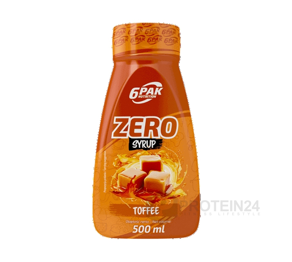 6PAK Nutrition Syrup ZERO toffee 500 ml