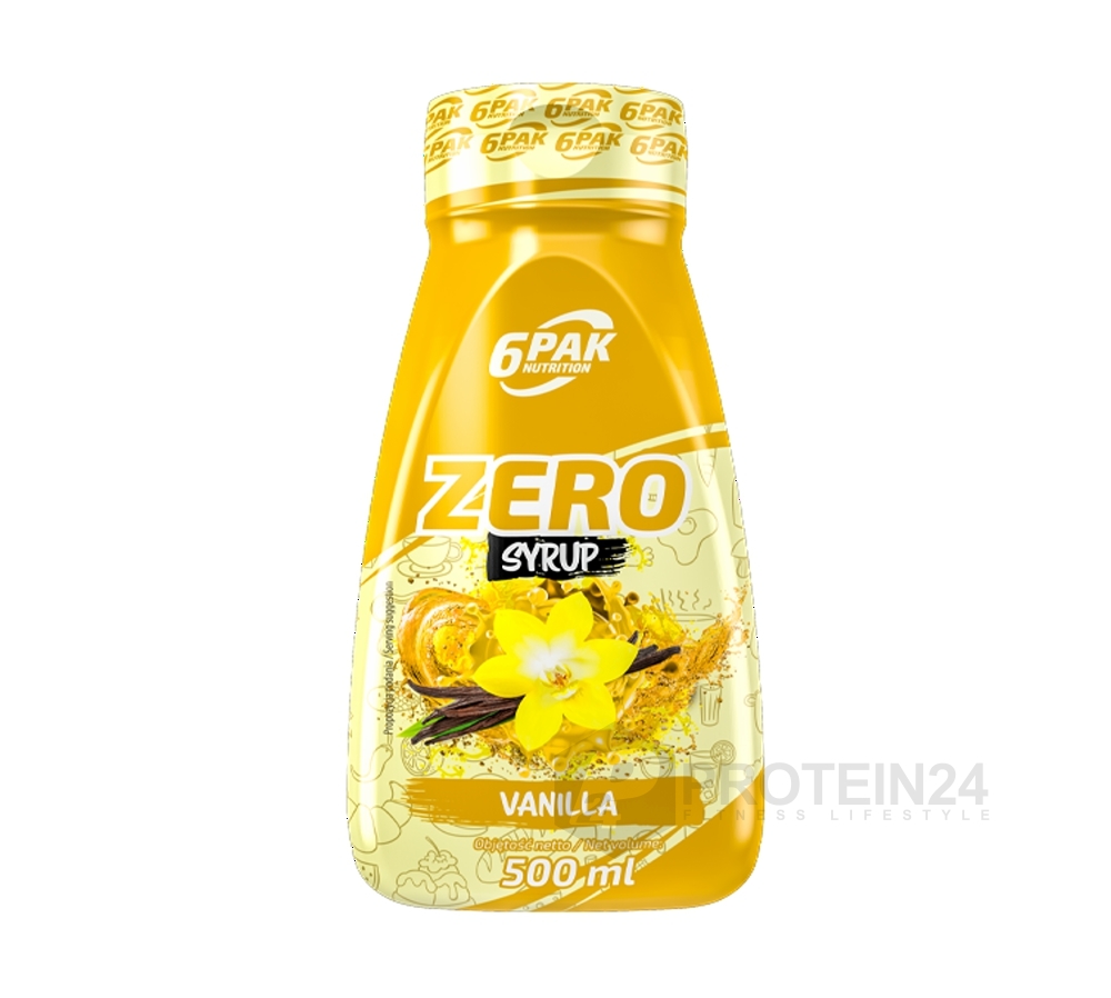 6PAK Nutrition Syrup ZERO vanilka 500 ml